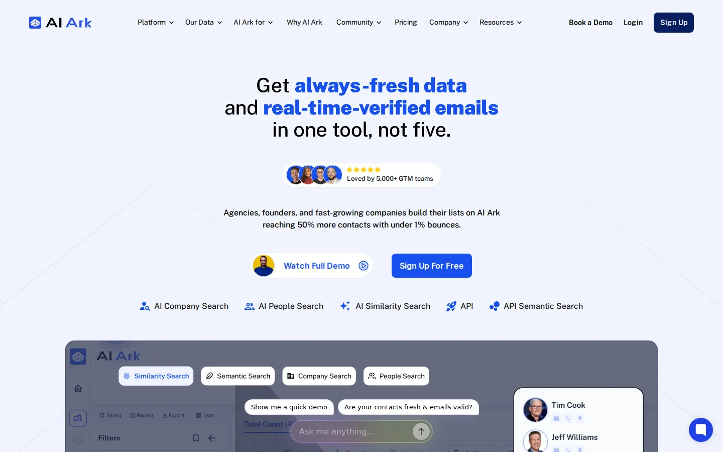 AI Ark AI Data Mining product interface screenshot