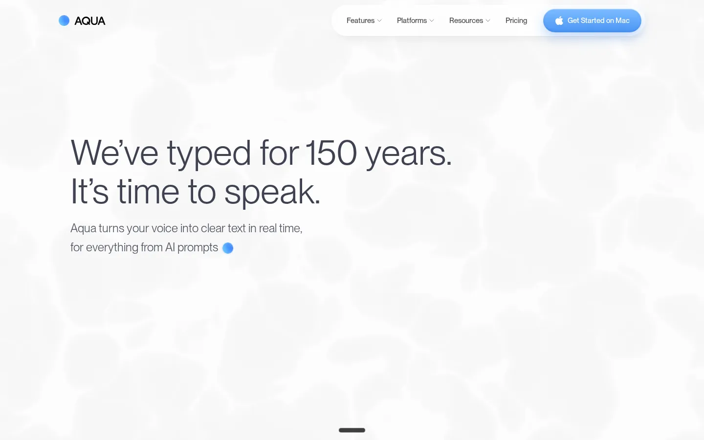 Aqua Voice Audio To Text AI product interface screenshot