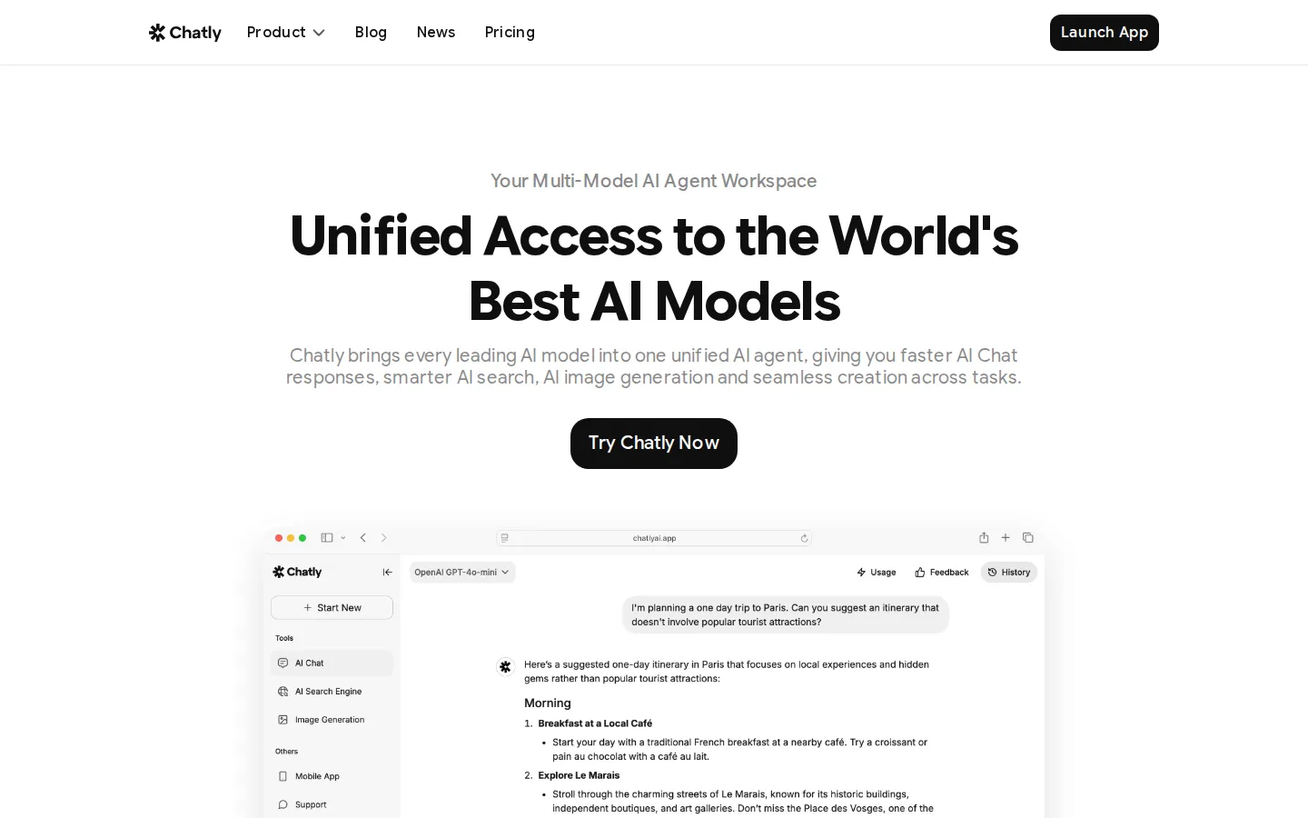 Chatly AI Chatbot product screenshot