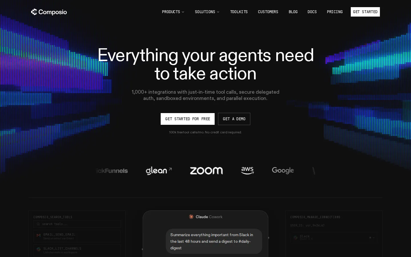 Composio AI Developer Tools product screenshot