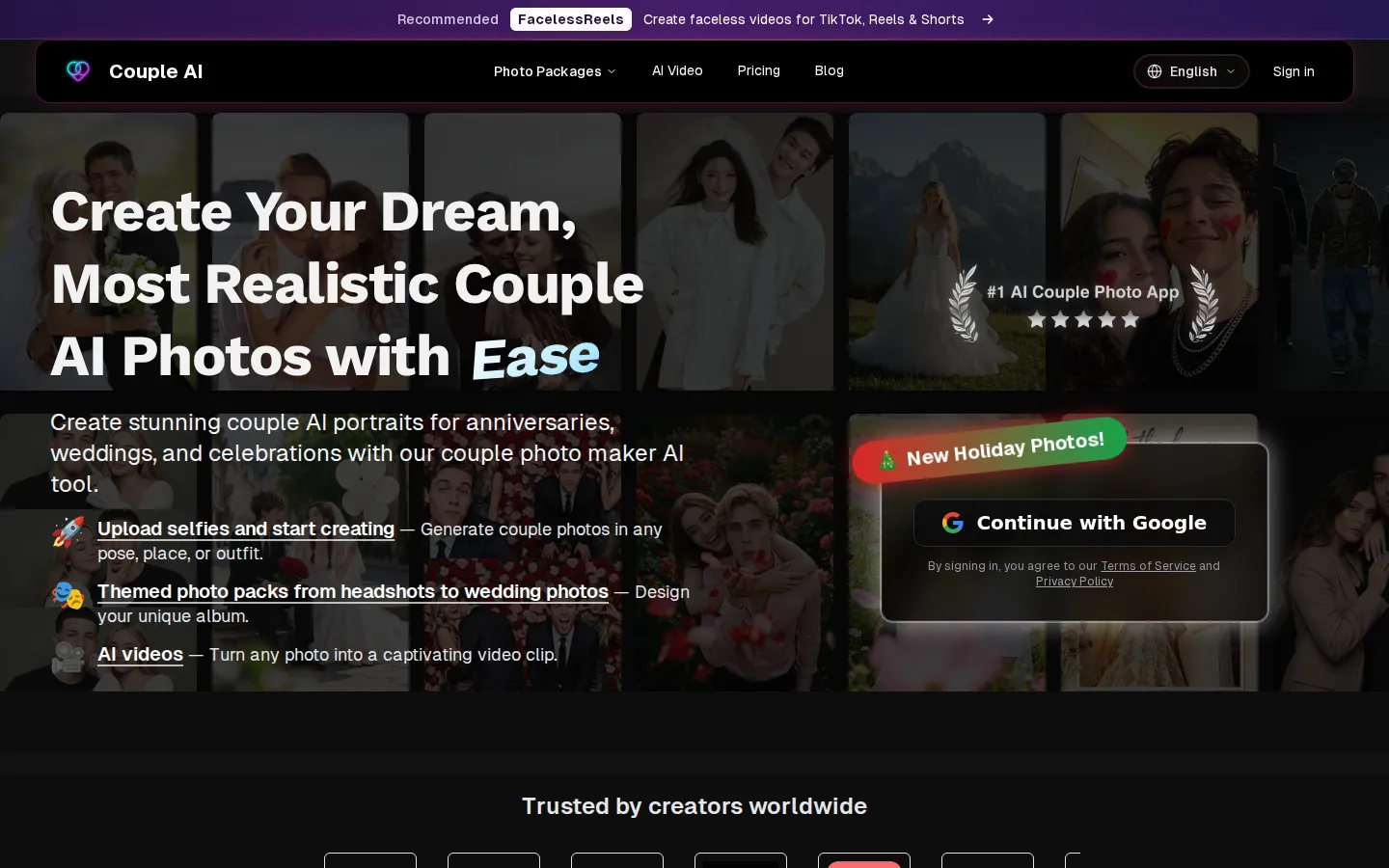 Couple AI AI Image Generator product screenshot