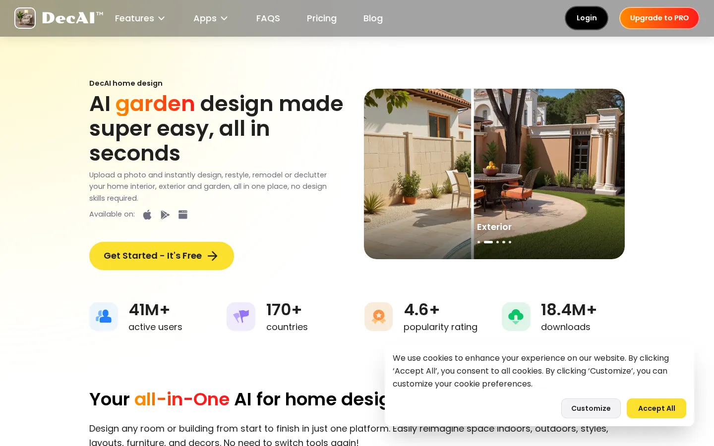 DecAI AI Interior Design product screenshot