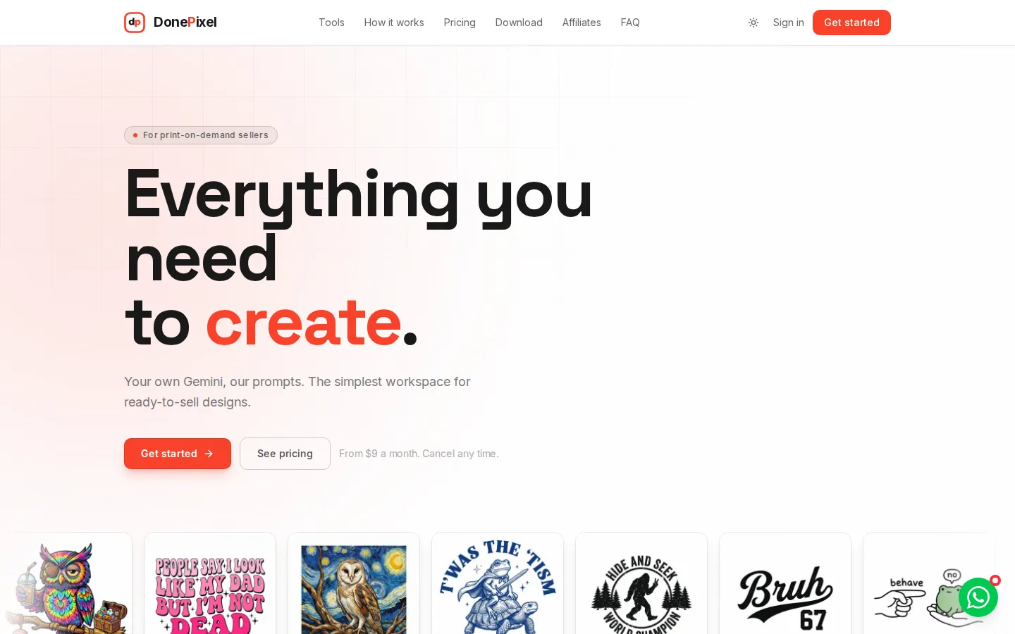 Donepixel AI Graphic Design product screenshot