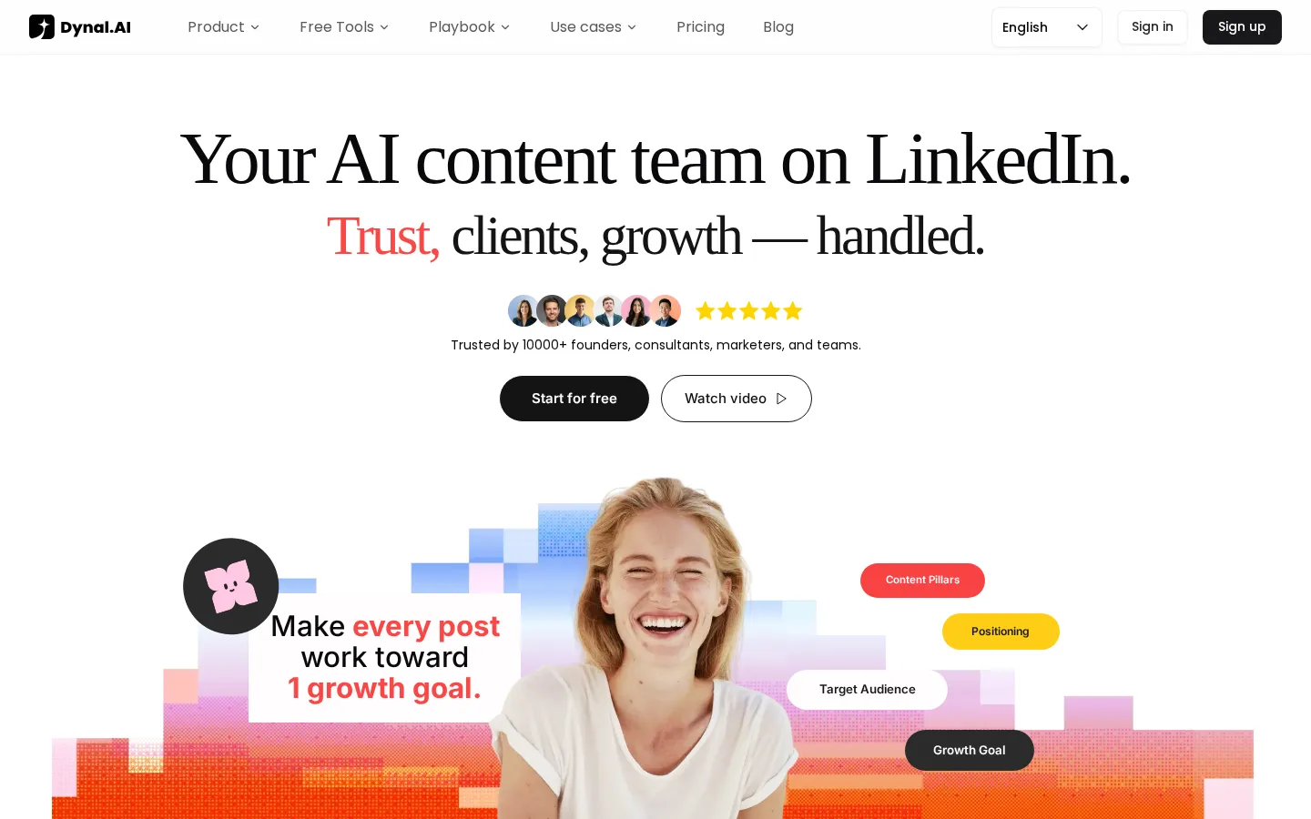 Dynal AI Copywriting product screenshot