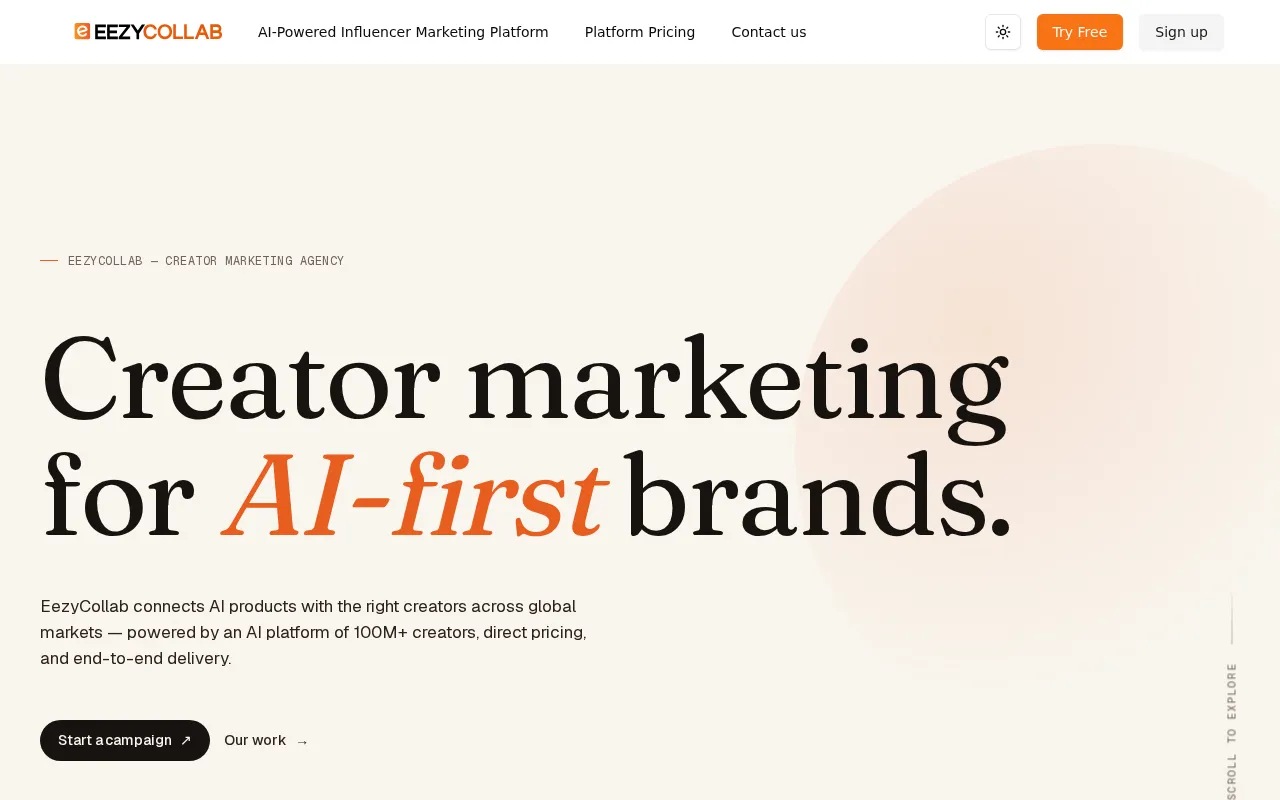 EezyCollab AI Marketing product screenshot