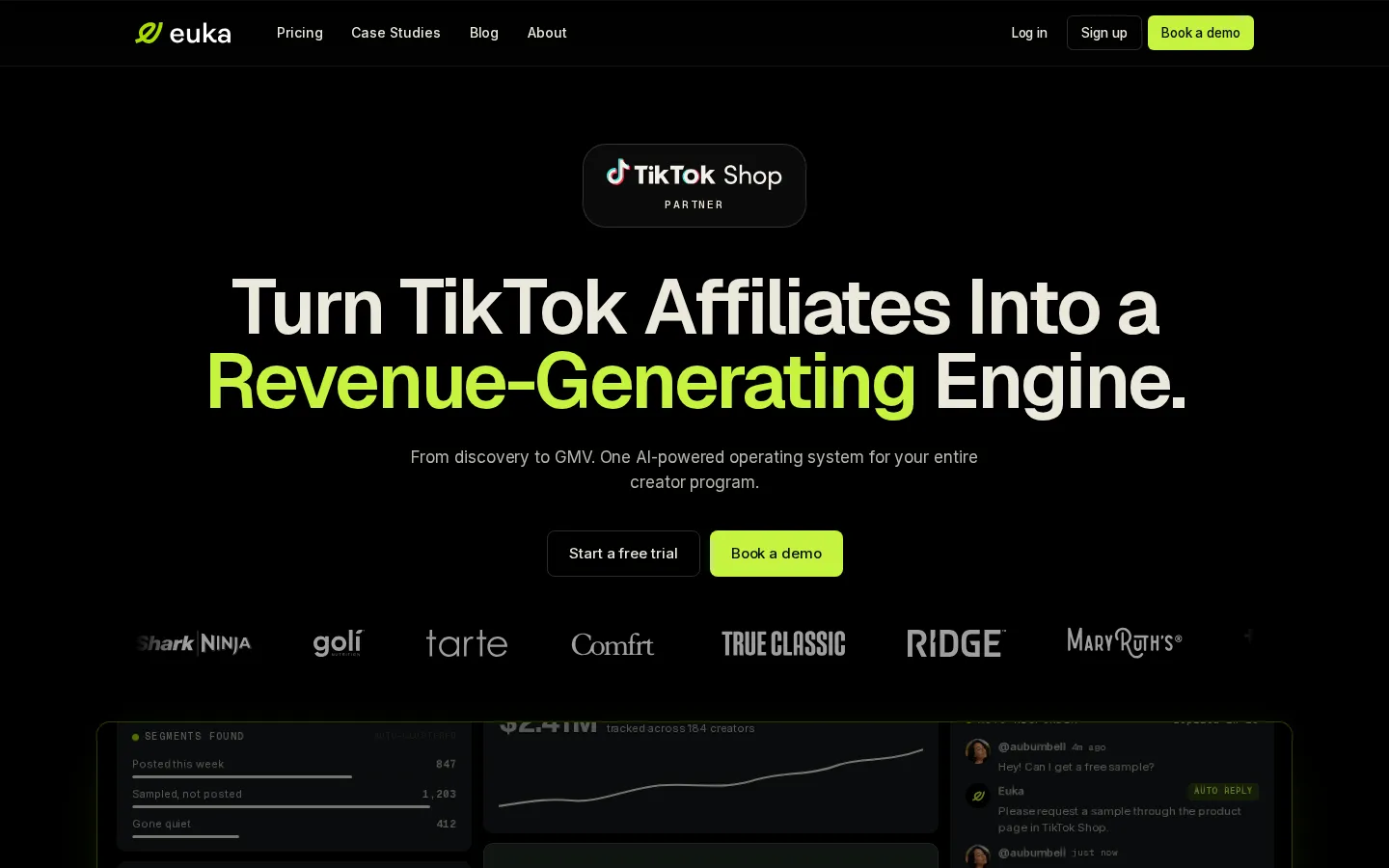 Euka AI Marketing product interface screenshot