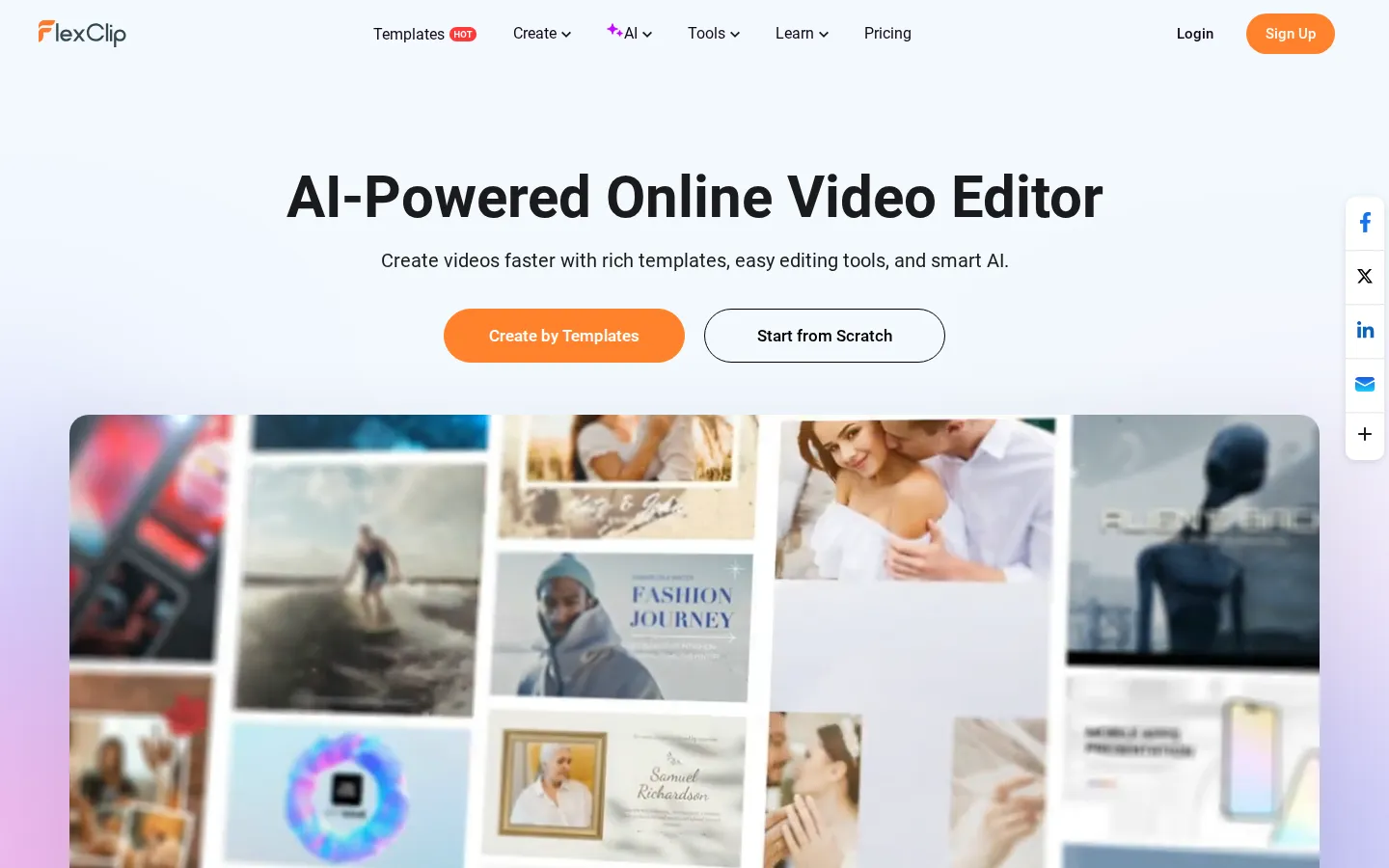 FlexClip AI Ad Creative product screenshot