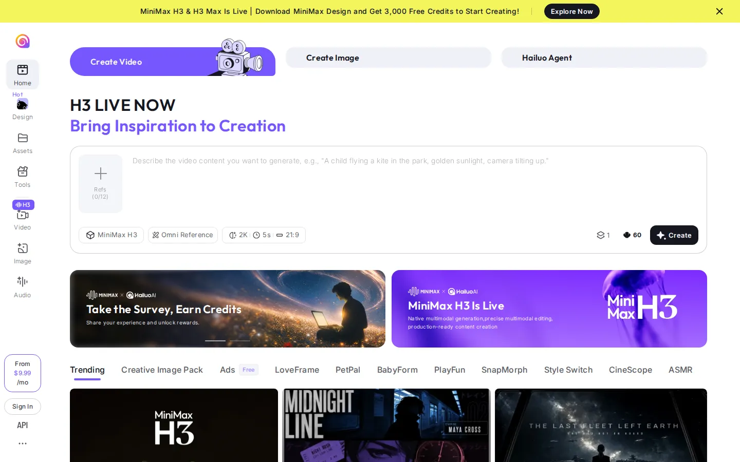 Hailuo AI AI Models product screenshot