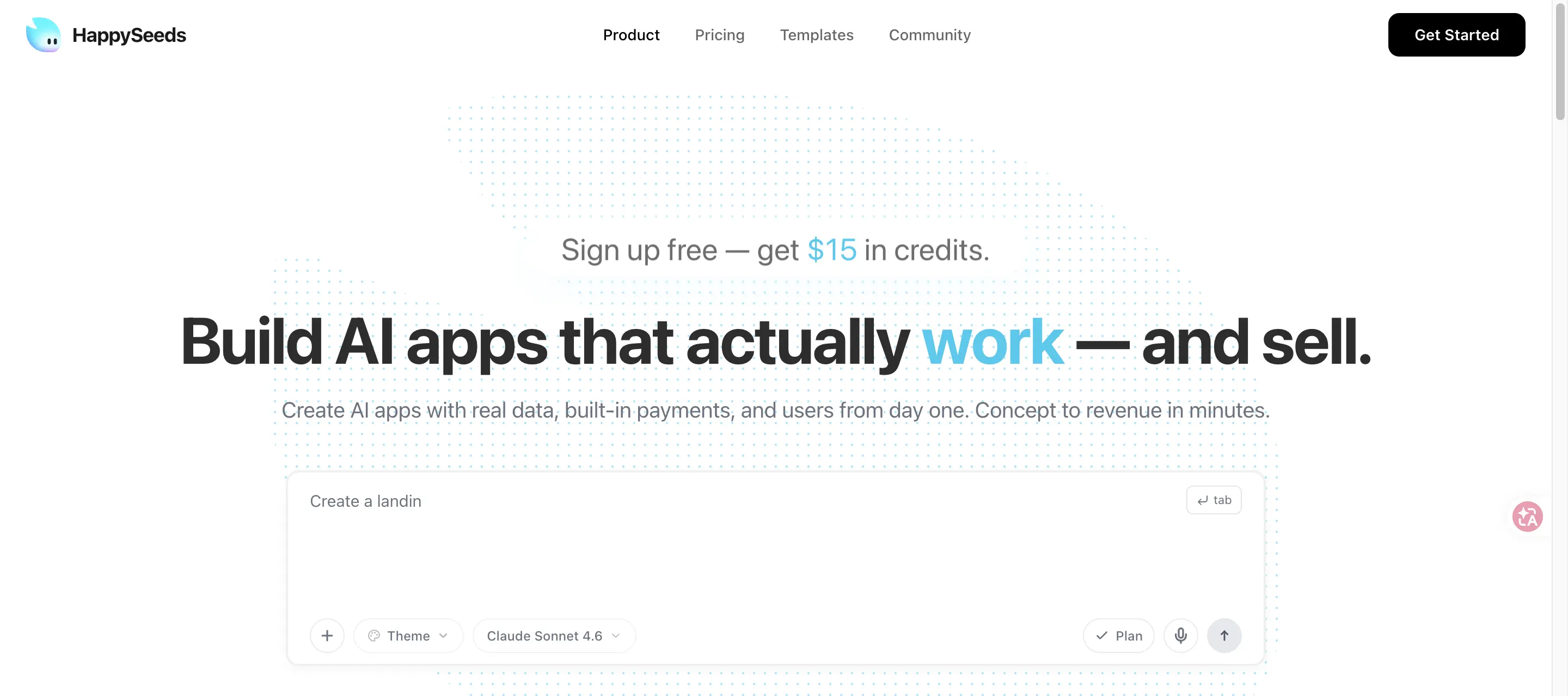 HappySeeds No-Code&Low-Code product screenshot