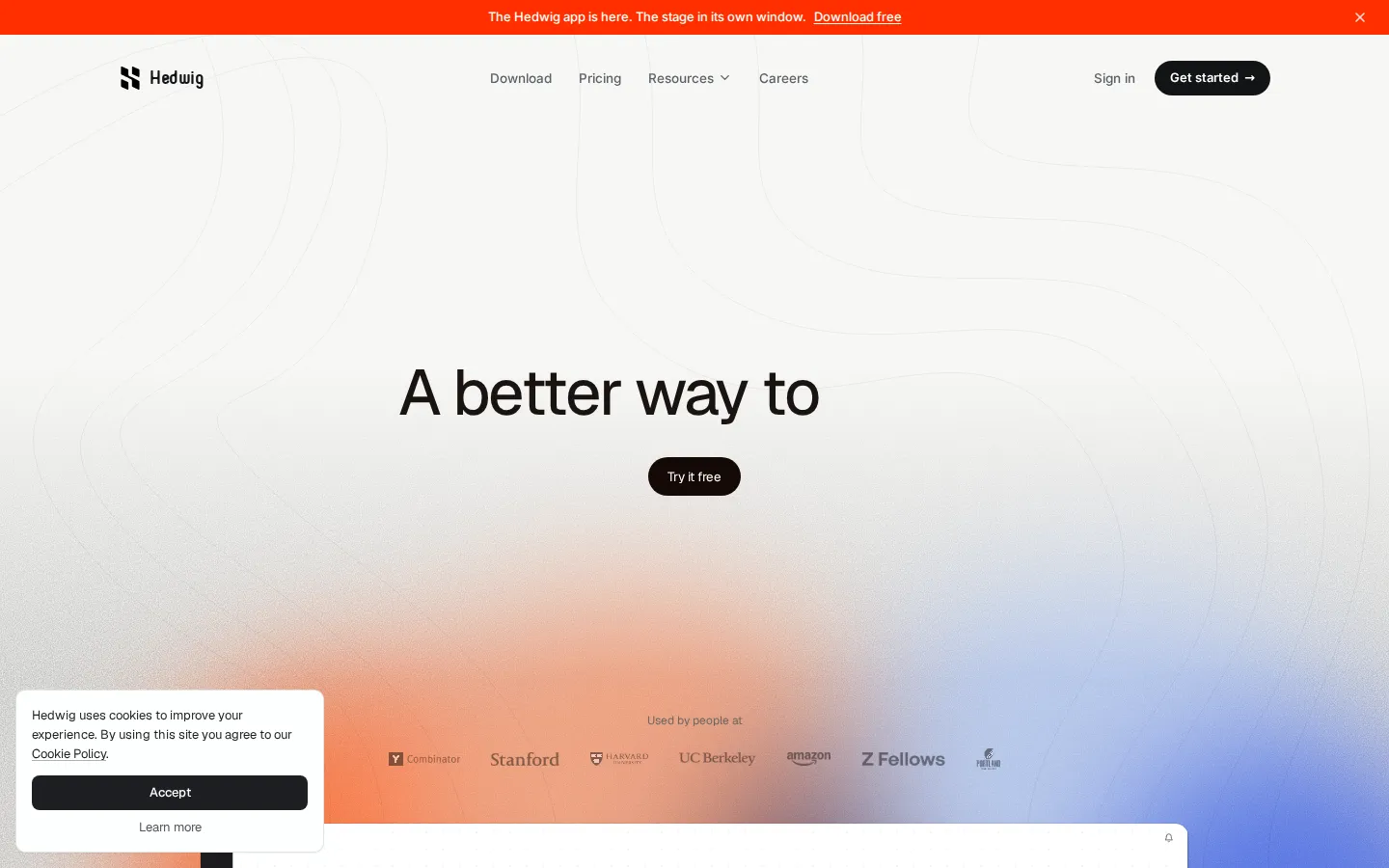Hedwig AI Email Assistant product interface screenshot