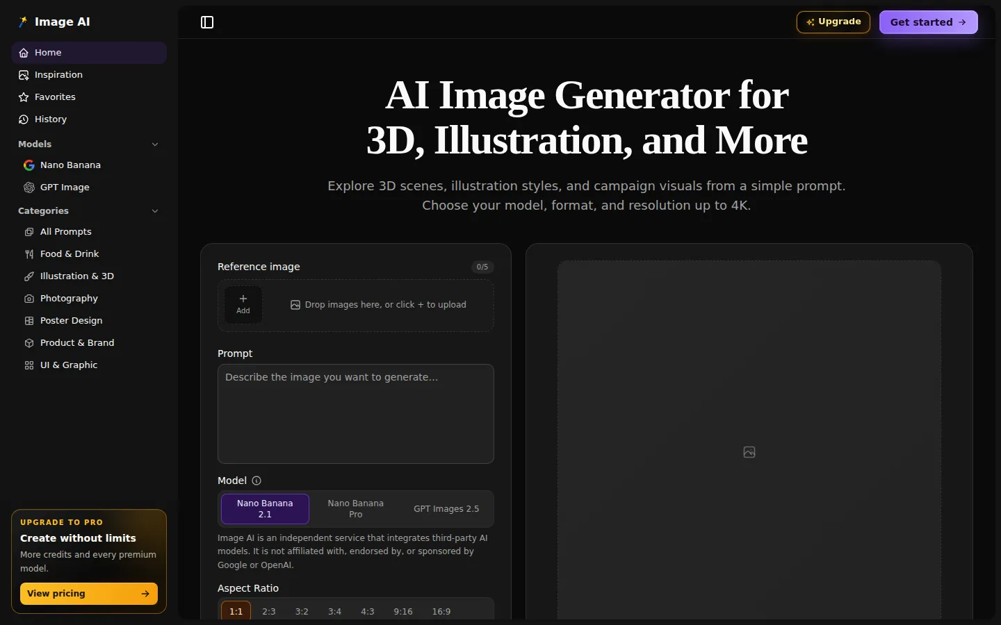 Image AI AI Image Generator product screenshot