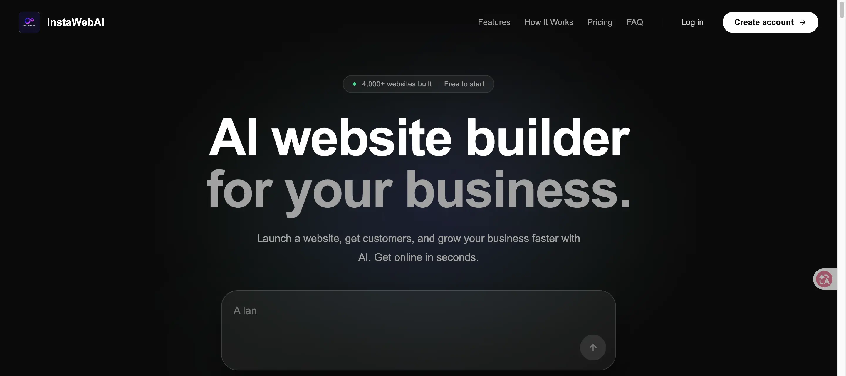InstaWebAI No-Code&Low-Code product screenshot