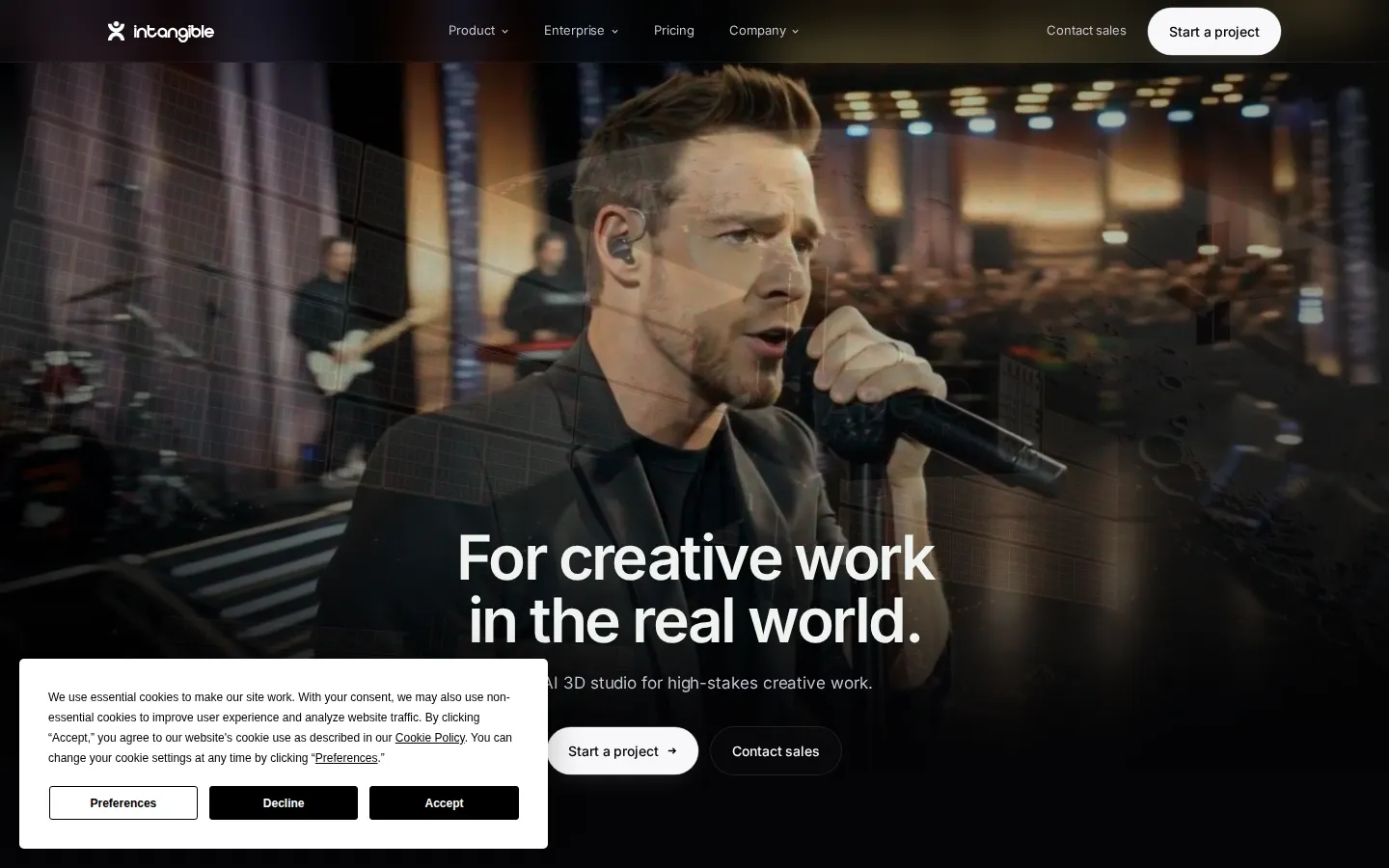 Intangible AI 3D Model Generator product screenshot