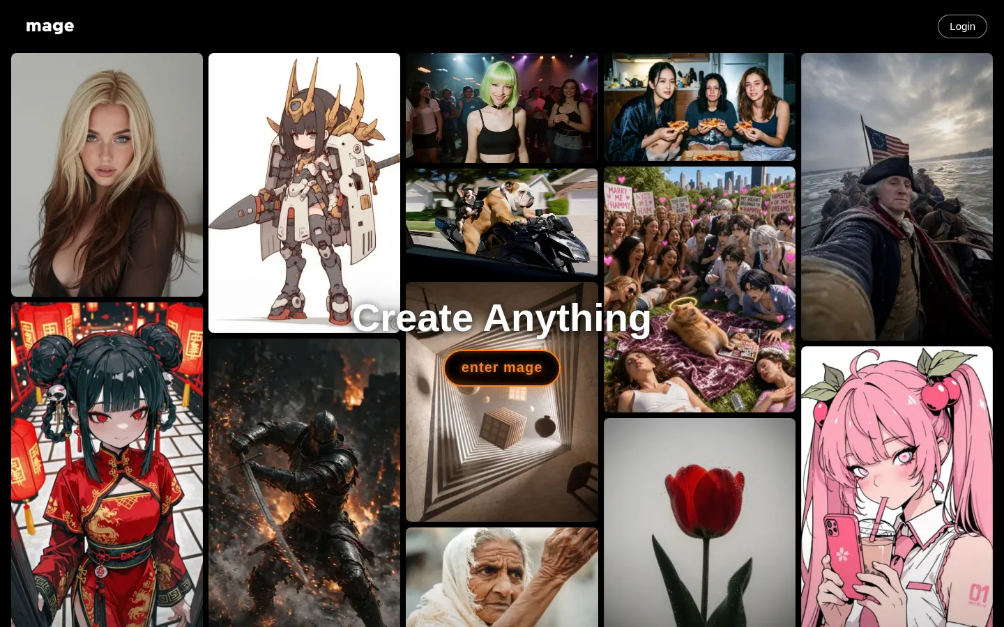 Mage.Space AI Image Generator product screenshot