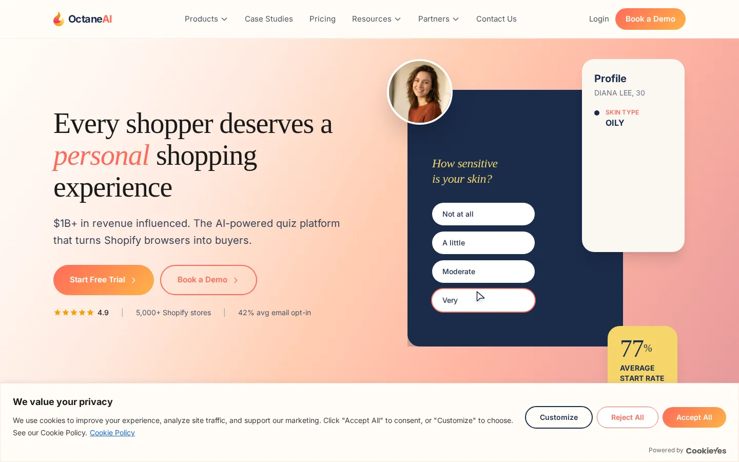 Octane AI Marketing & Advertising product screenshot
