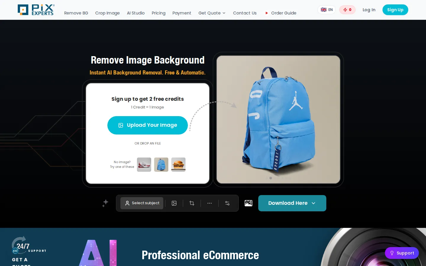 Pix Experts AI Product Photography product screenshot