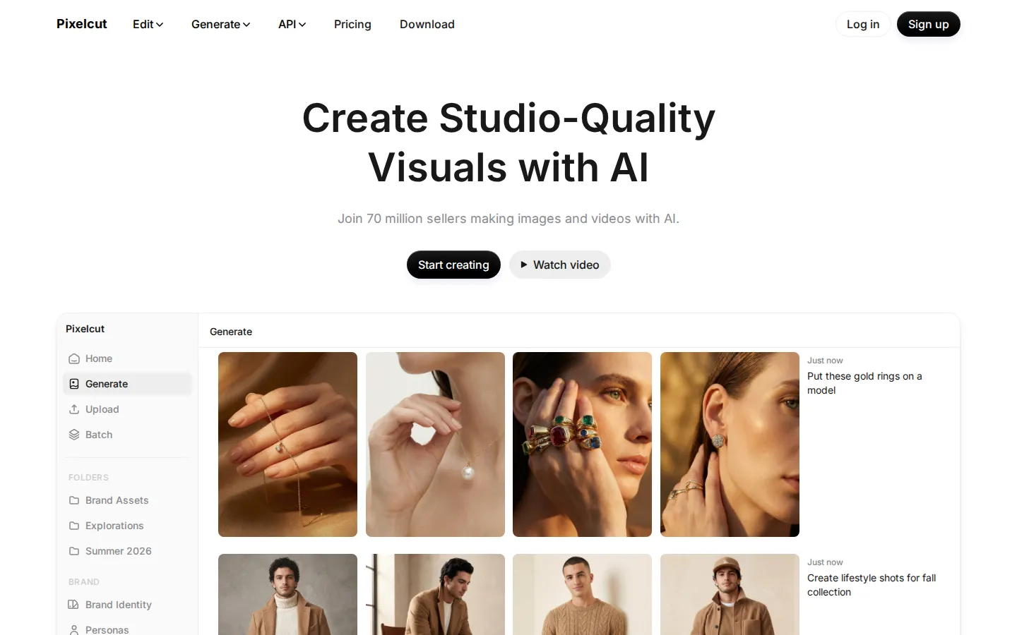 Pixelcut AI Product Photography product screenshot