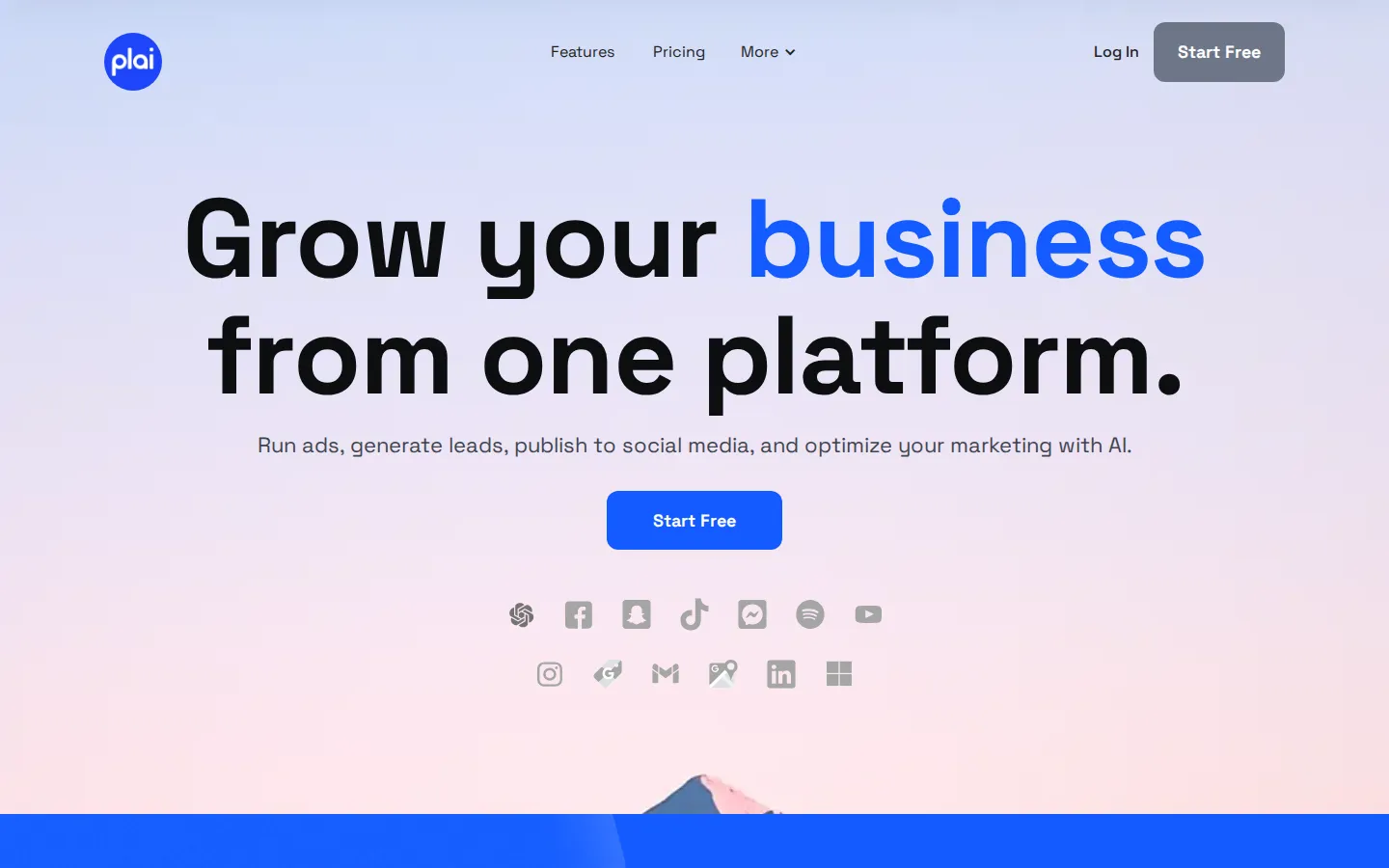 Plai Marketing & Advertising product screenshot
