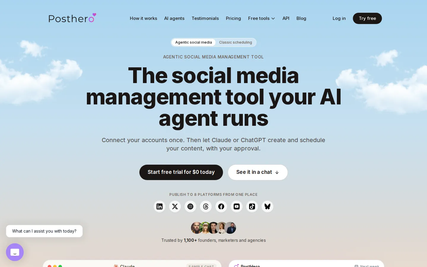 PostHero AI Marketing product interface screenshot