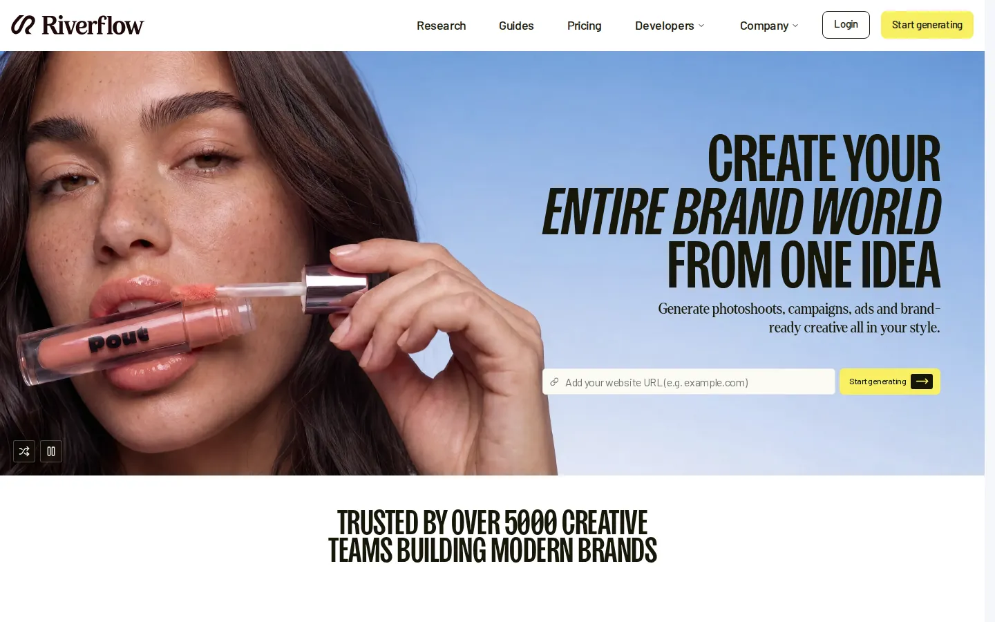 Riverflow AI Ad Creative product screenshot