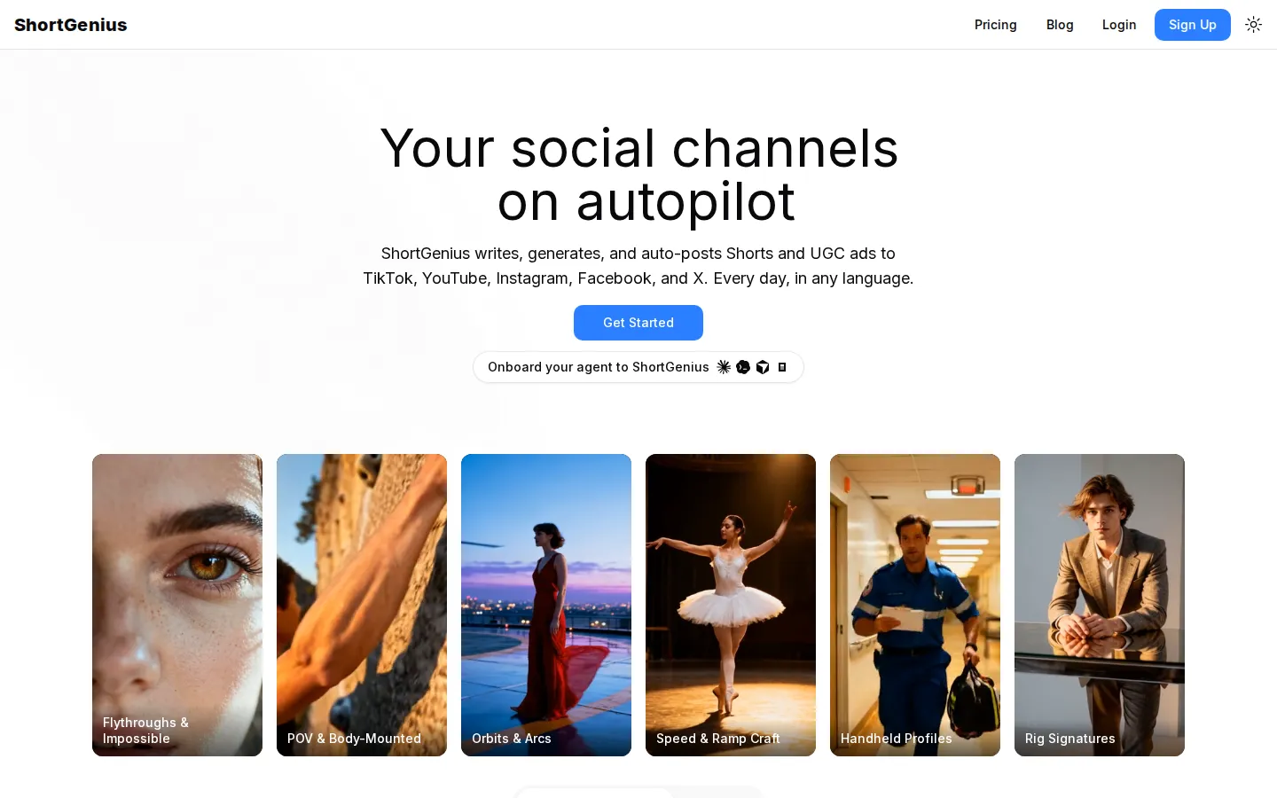 ShortGenius AI Ad Creative product screenshot