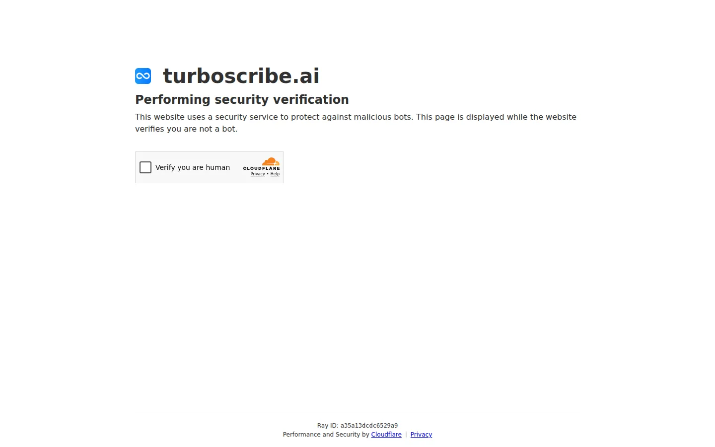 TurboScribe AI Productivity Tools product screenshot