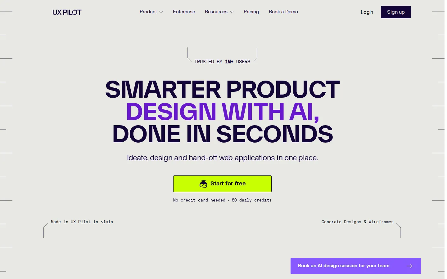 UX Pilot AI Design Assistant product screenshot