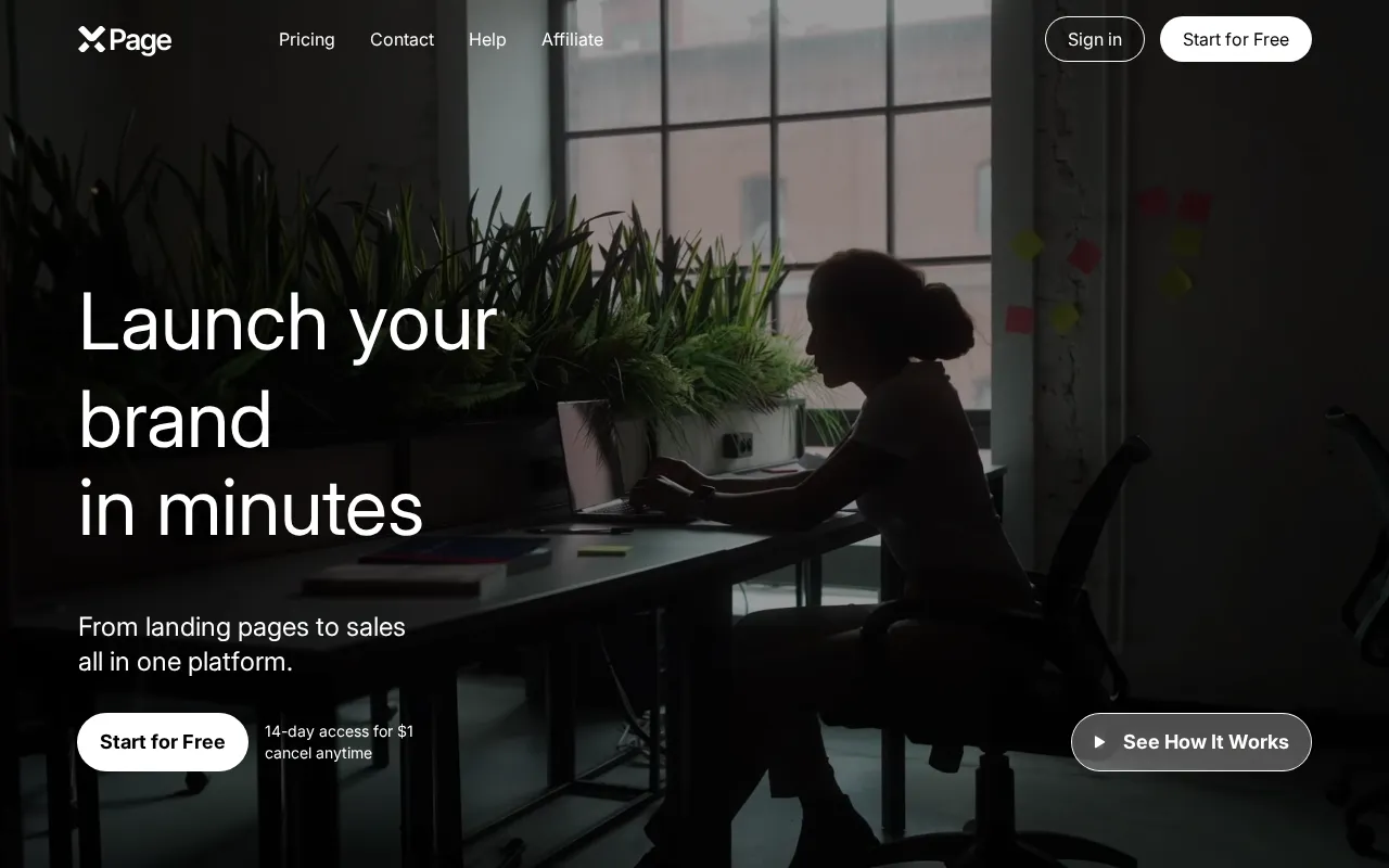 xPage AI Landing Page Builder product interface screenshot