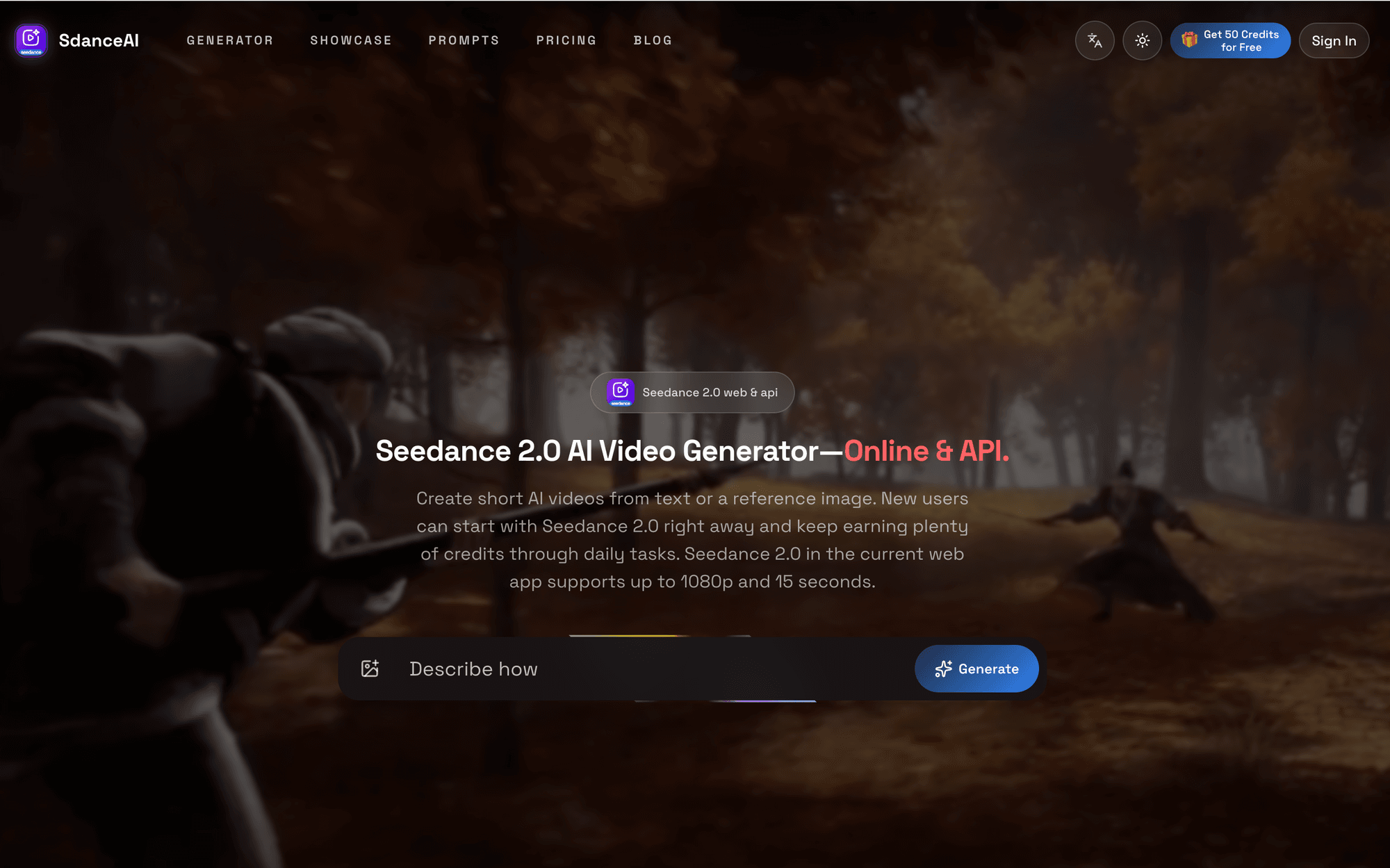 SdanceAI Image to Video product screenshot