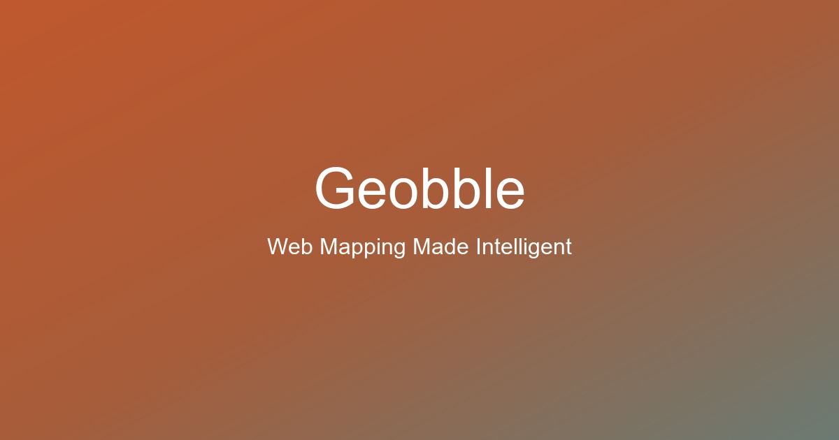 Geobble AI For Data Analytics product interface screenshot