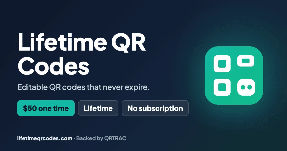 Lifetime QR Codes AI Digital Marketing product screenshot