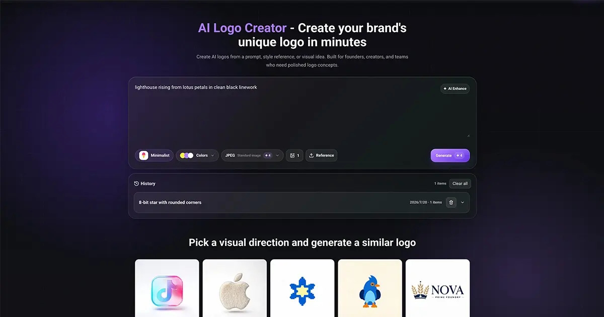 AI Logo Creator AI Graphic Design product screenshot