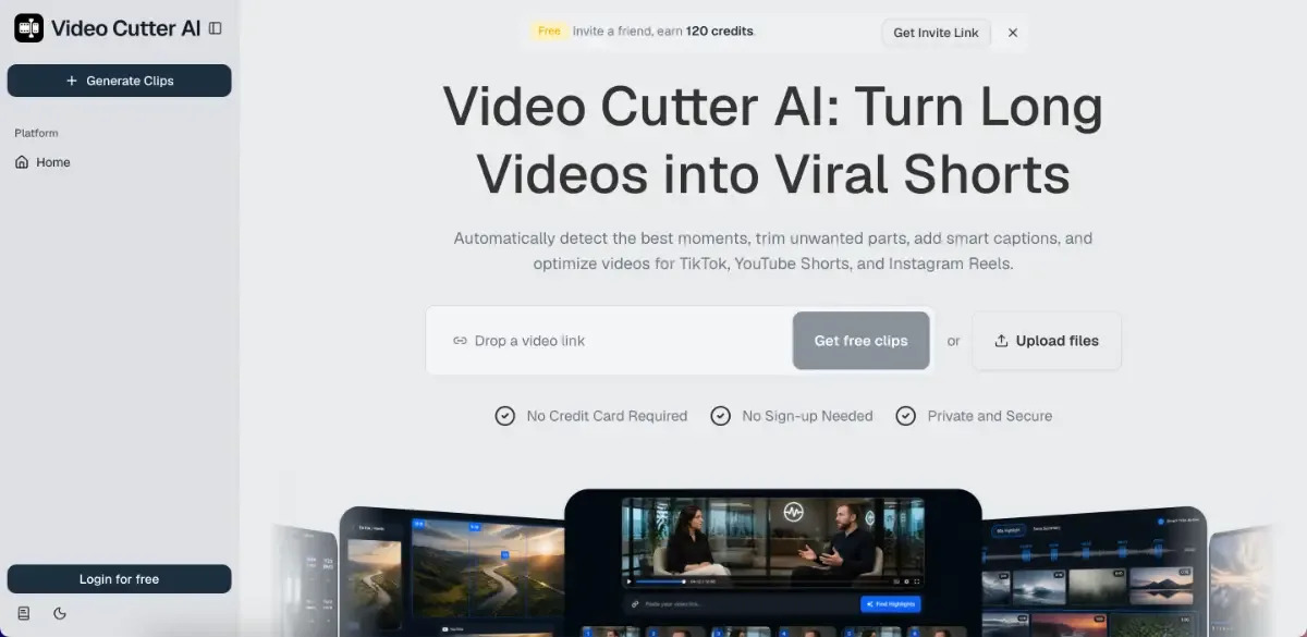 Video Cutter AI AI Productivity Tools product screenshot