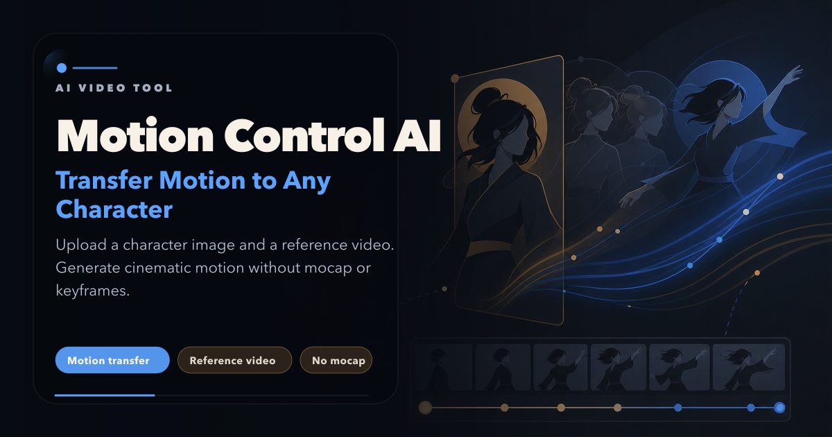 Motion Control AI AI Video Generator product screenshot