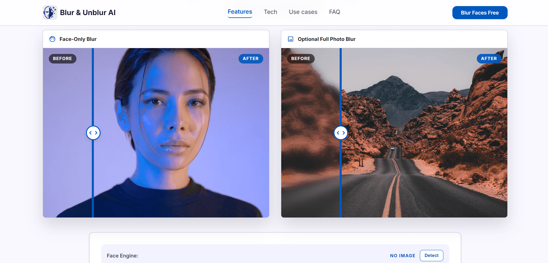 Blur & Unblur AI AI Photo Editor product screenshot