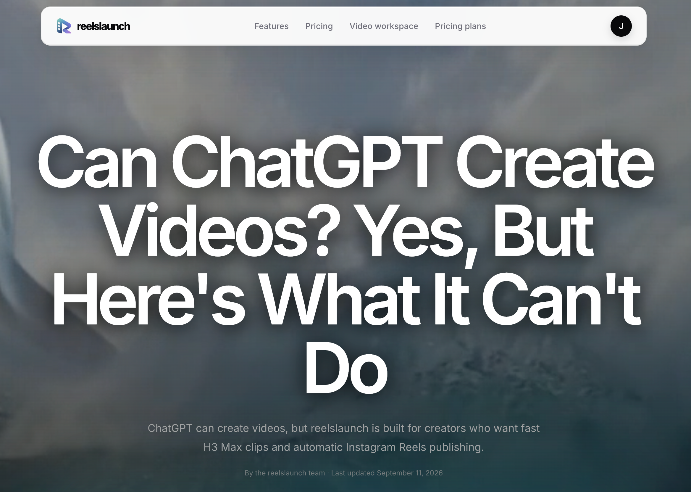 reelslaunch AI Video Generator product interface screenshot