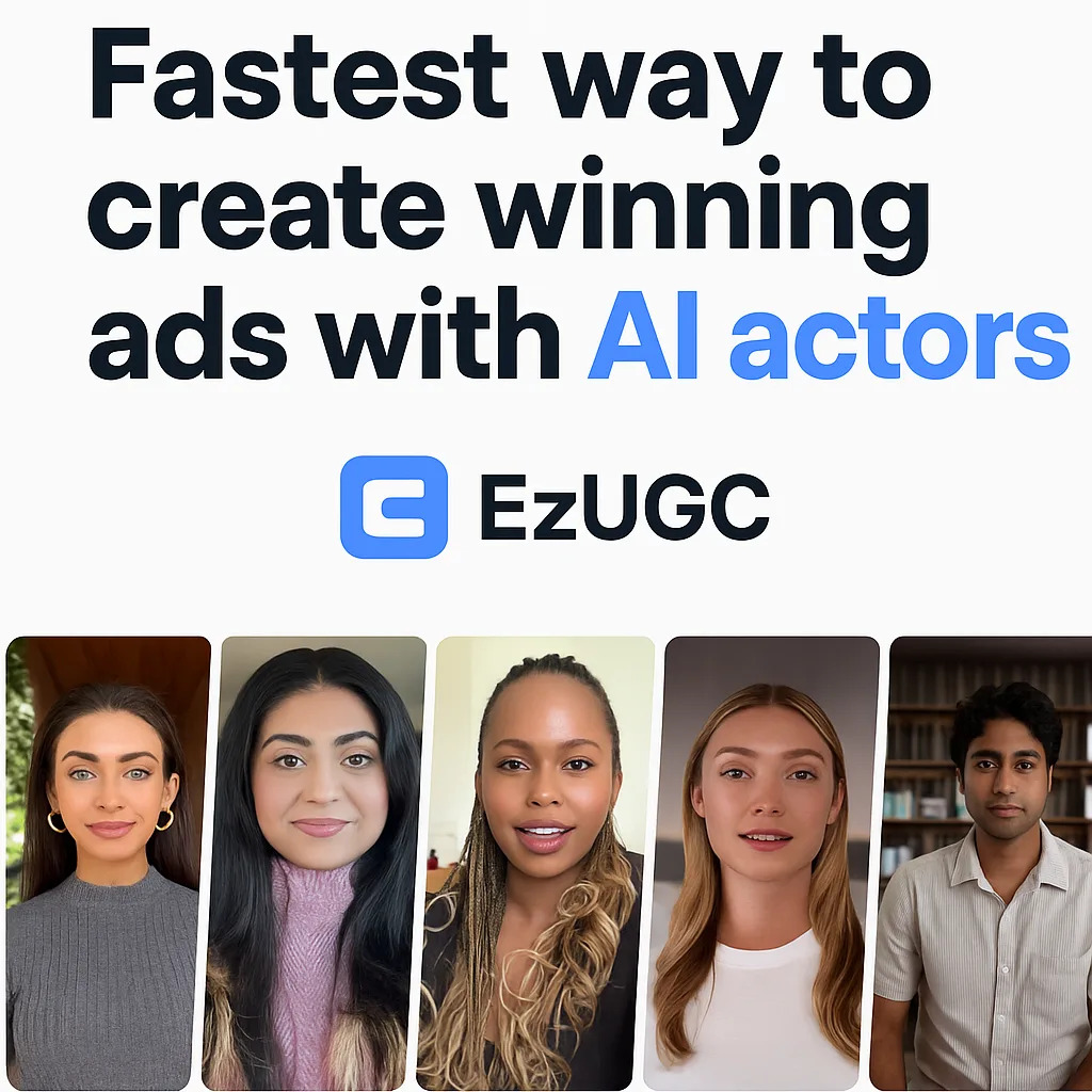 EzUGC – AI Ad Generator AI Advertising product interface screenshot
