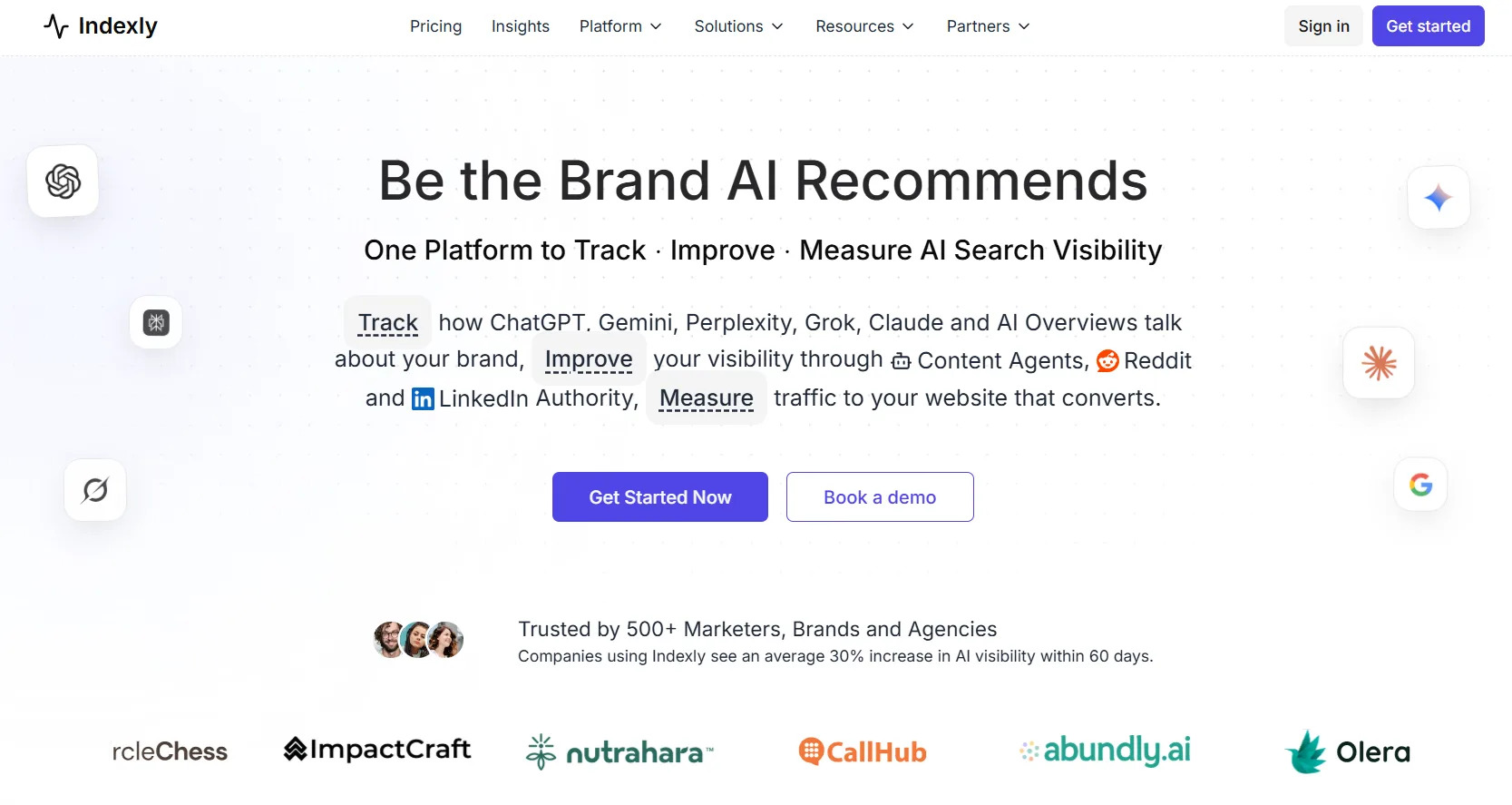 Indexly AI Digital Marketing product screenshot