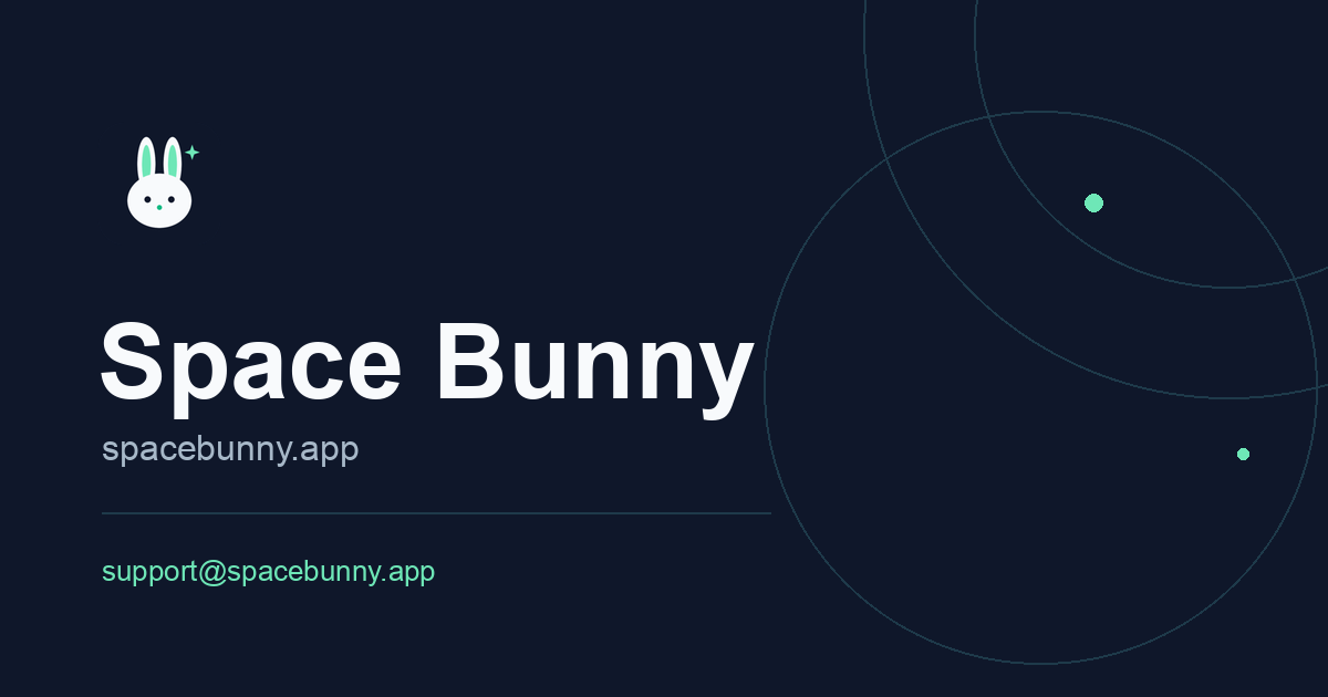 Space Bunny AI API product screenshot