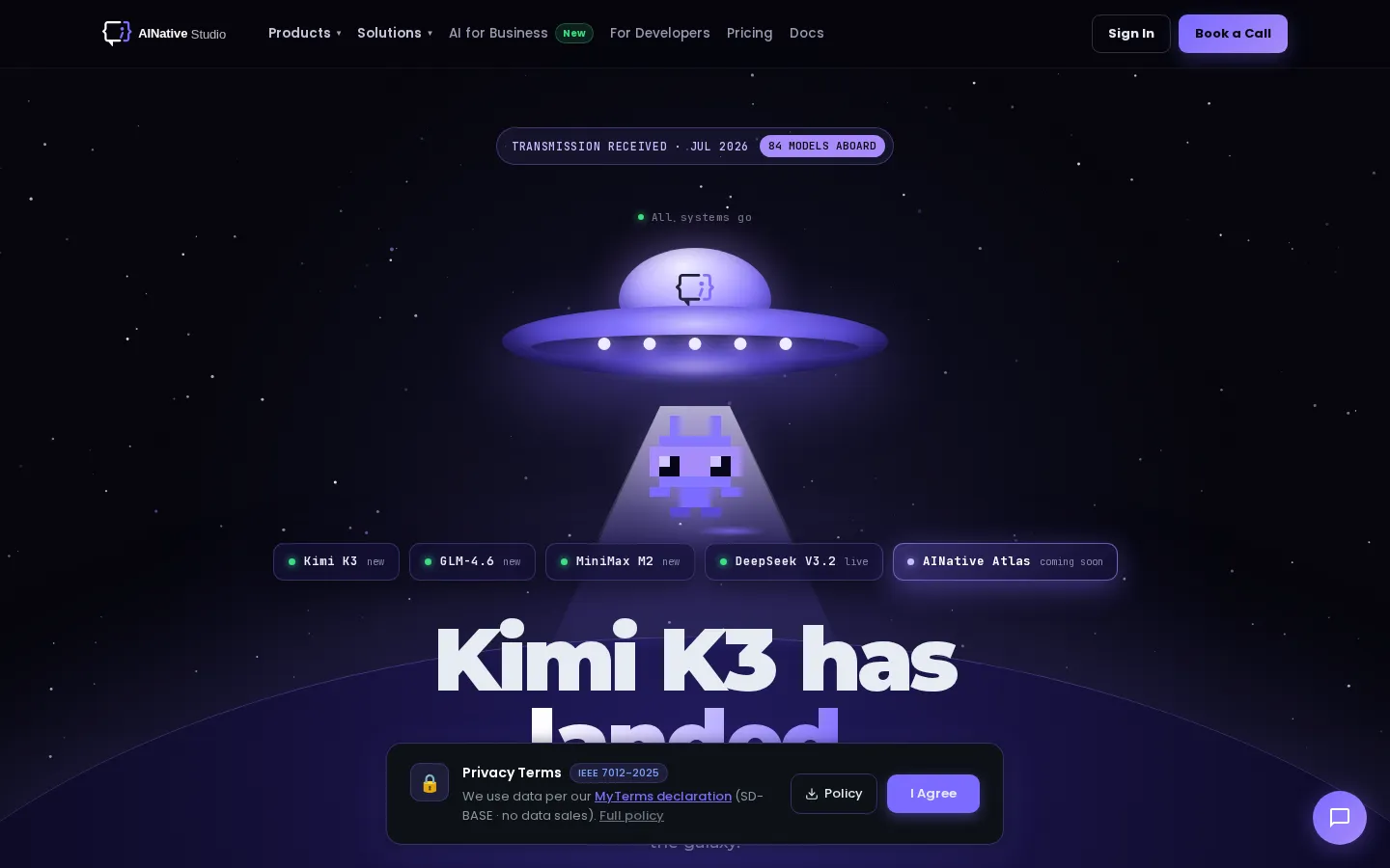 AINative Studio AI Developer Tools product screenshot