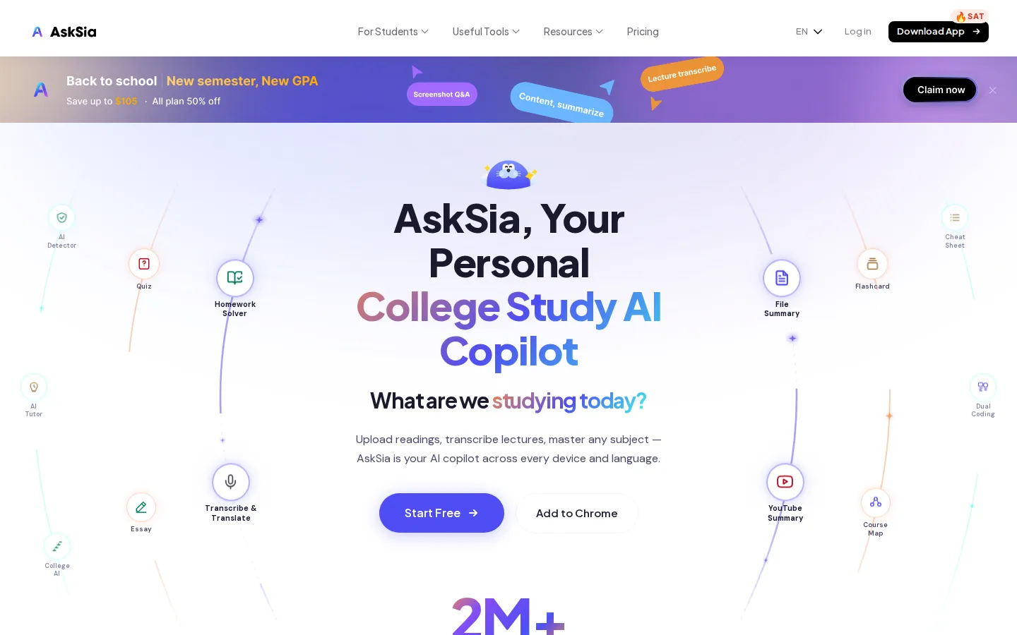 AskSia AI Homework Helper product screenshot