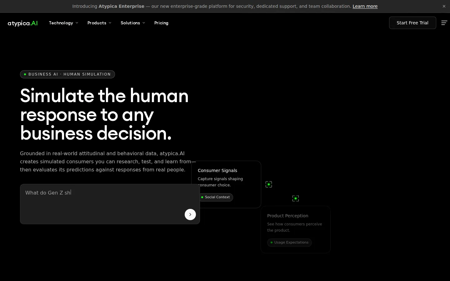 atypica.AI AI Research Tool product interface screenshot
