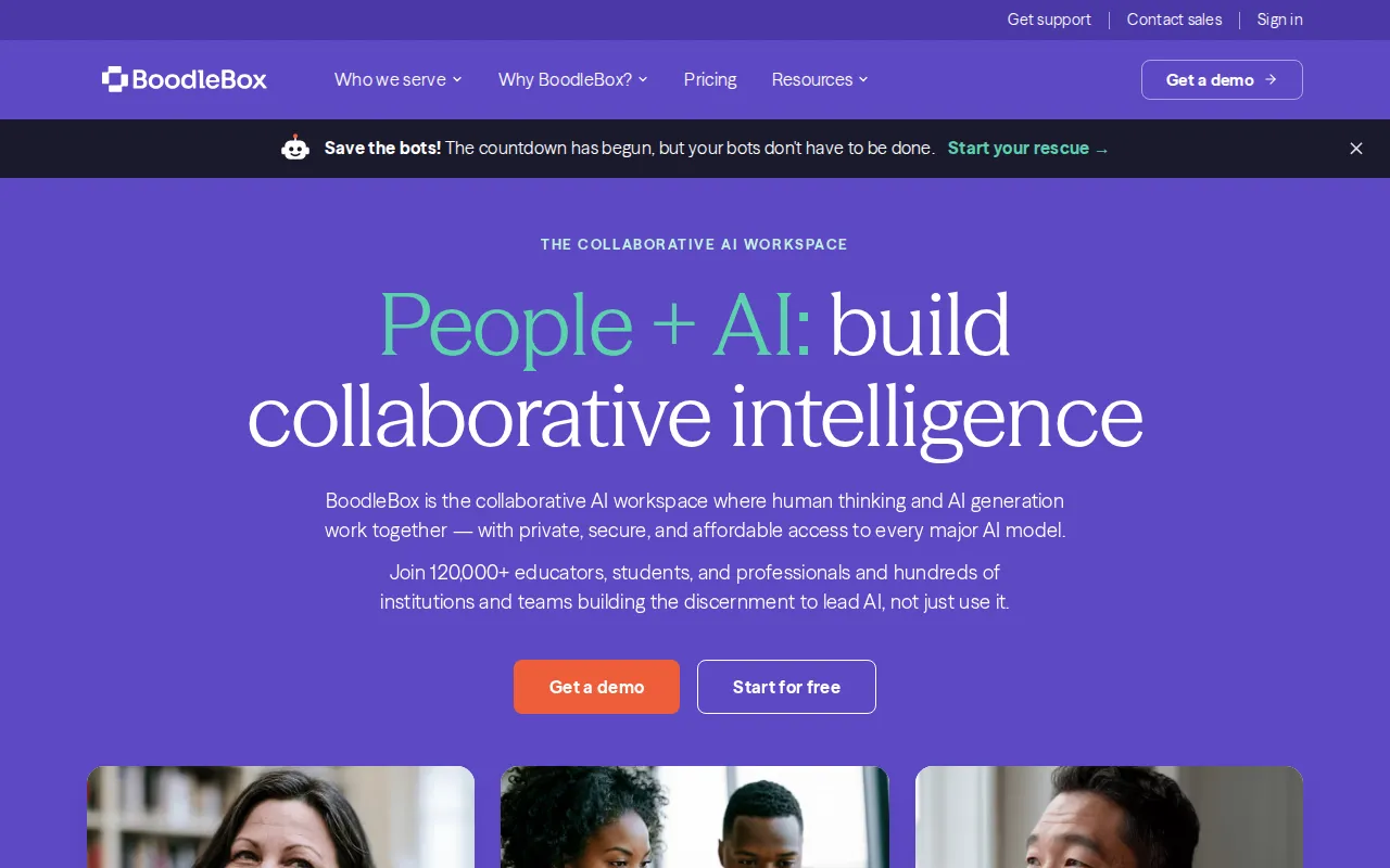BoodleBox AI Assistant product interface screenshot