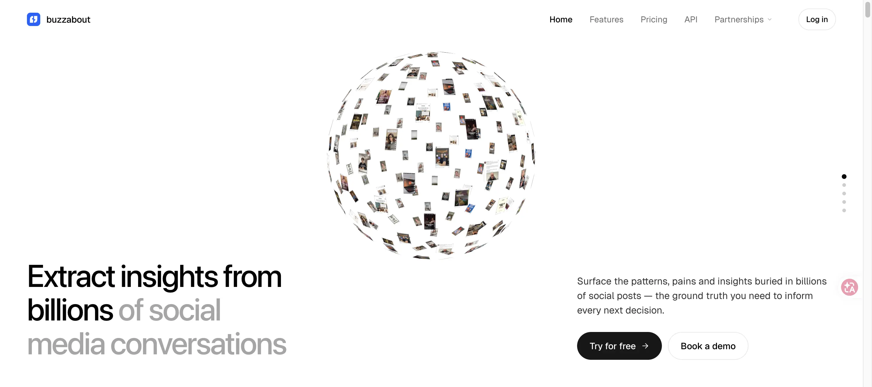 buzzabout AI Marketing product interface screenshot