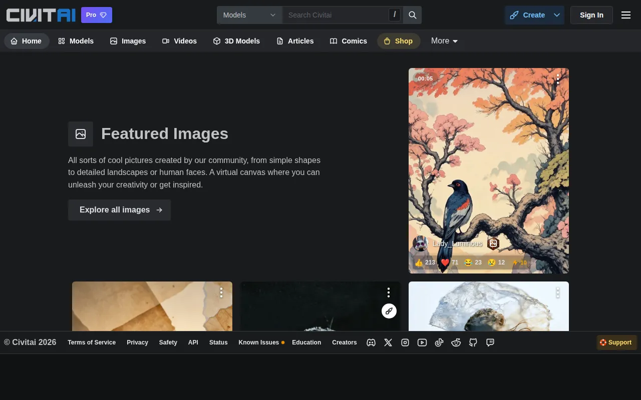 Civitai AI Image Generator product screenshot