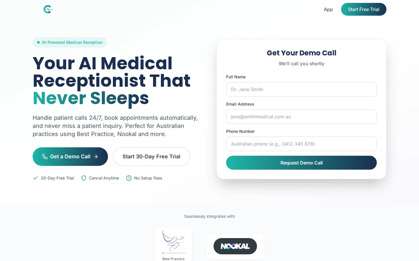 Cliniva AI Healthcare product interface screenshot