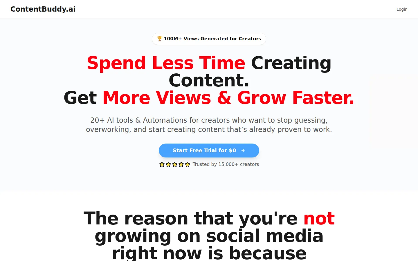 ContentBuddy AI Marketing product interface screenshot