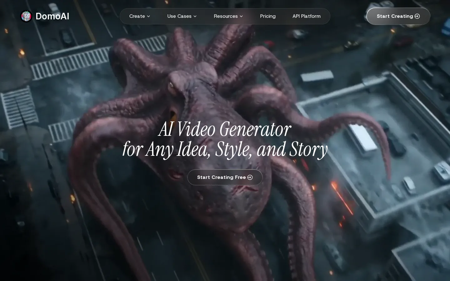 DomoAI AI Video Generator product screenshot