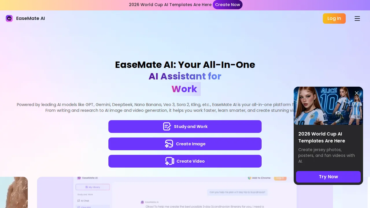 EaseMate AI AI Assistant product interface screenshot