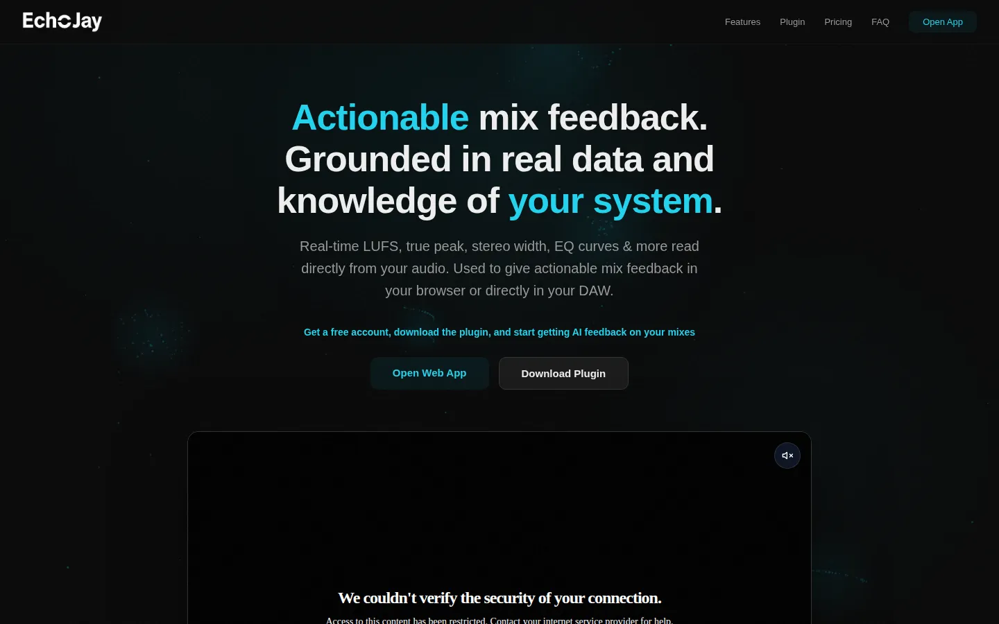 EchoJay AI Audio Editing product interface screenshot